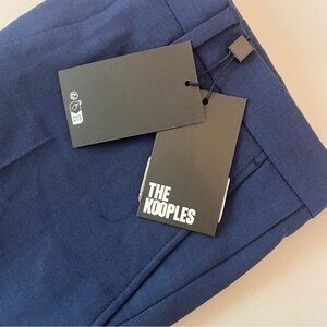 The Kooples Men’s Deep Blue Slim Dress Pants. French size 47. NWT